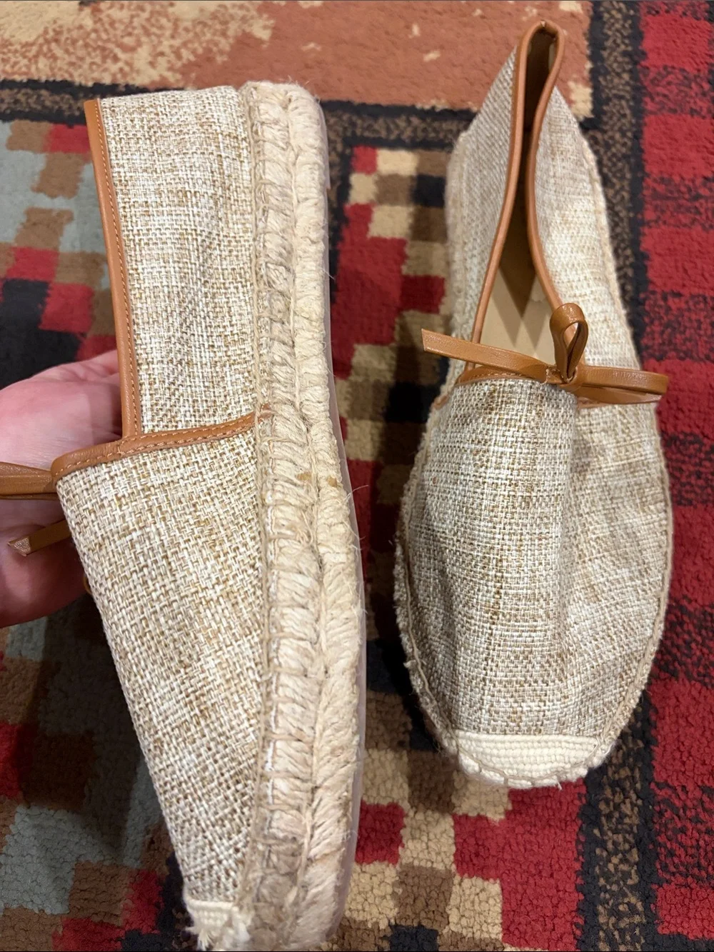 Women’s Talbots espadrille woven flats.